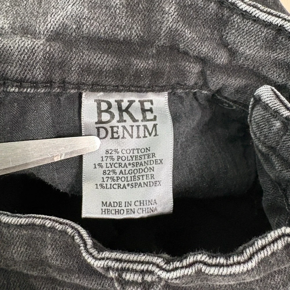 BKE Jeans Mens 30L Black Alec Straight Leg Casual Stretch Denim Pockets